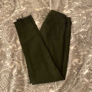 Deep Olive Skinny Jeans